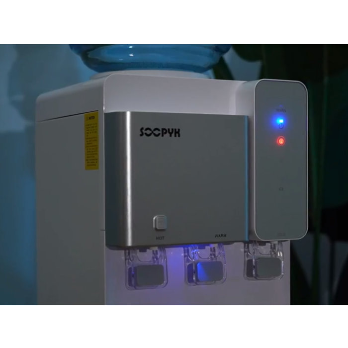 SOOPYK Hot and Cold Water Cooler Dispenser with Ice Maker 5 Gallon